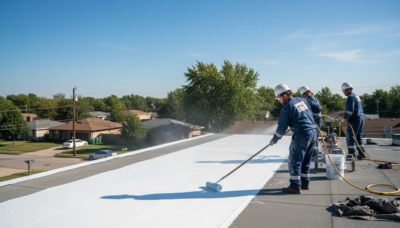 Commercial roof coating in Michigan Center, MI near me